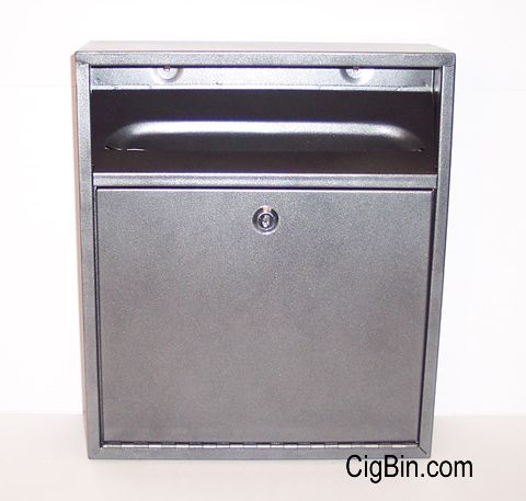 wall mounted cigarette bin powder coated finish